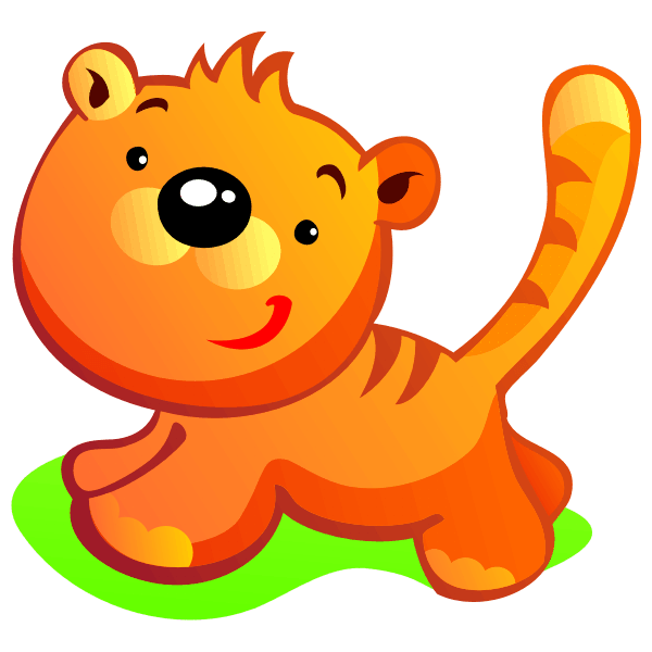 Stickers for Kids: Tiger Puppy