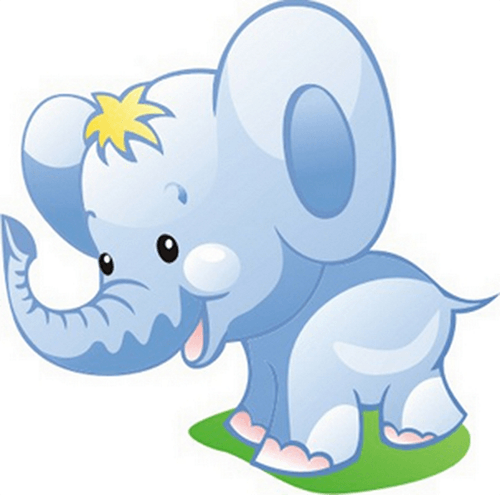 Stickers for Kids: Elephant puppy