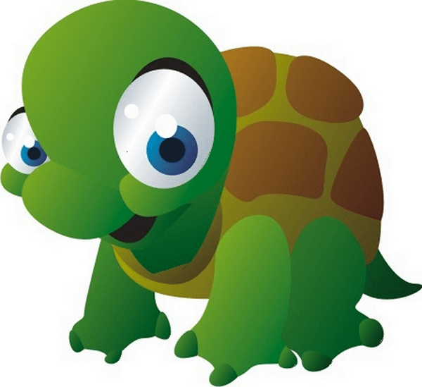 Stickers for Kids: Infant Turtle