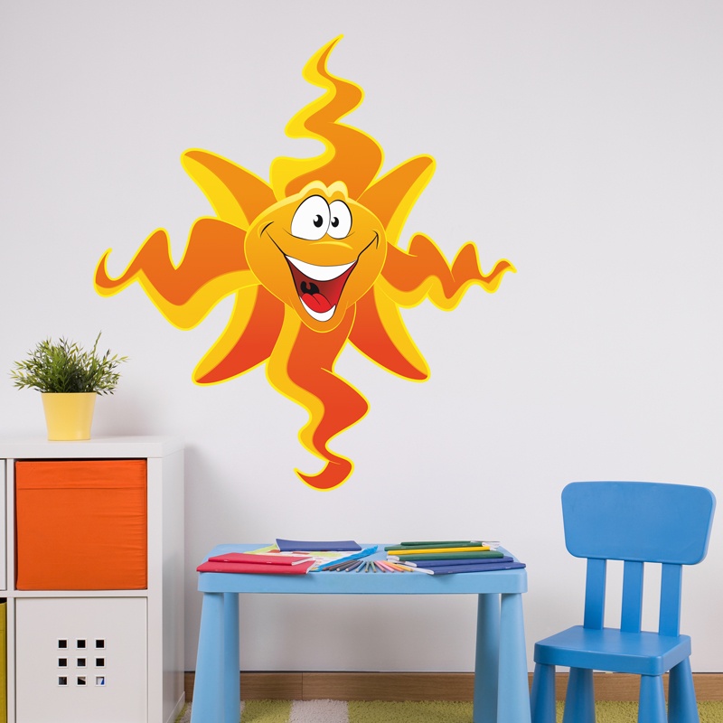 Stickers for Kids: Smiling sun
