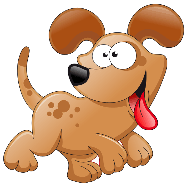 Stickers for Kids: Playful dog puppy