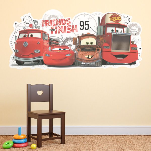 Stickers for Kids: Disney Cars, Friends to The Finish