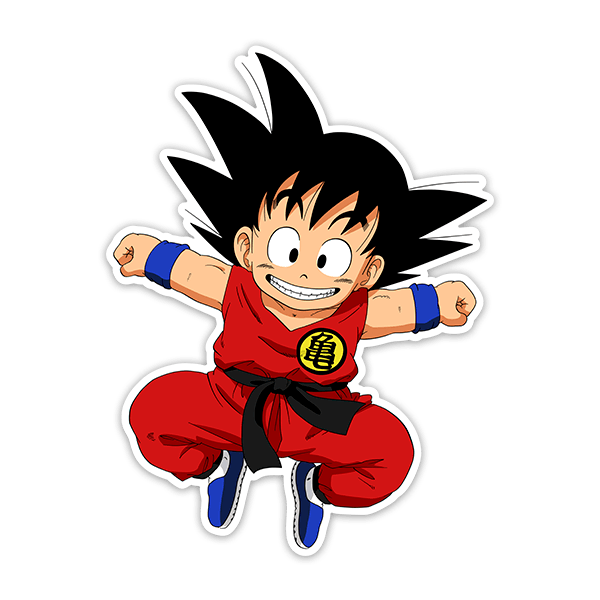 Stickers for Kids: Dragon Ball Happy Goku