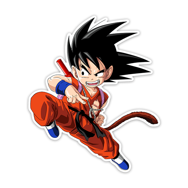Car & Motorbike Stickers: Dragon Ball Goku knee