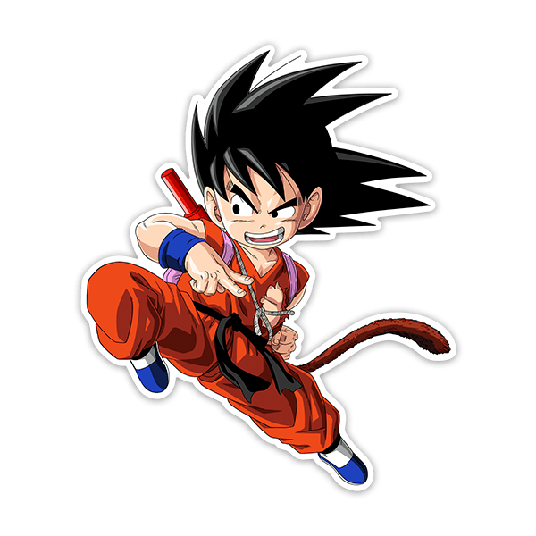 Stickers for Kids: Dragon Ball Goku knee