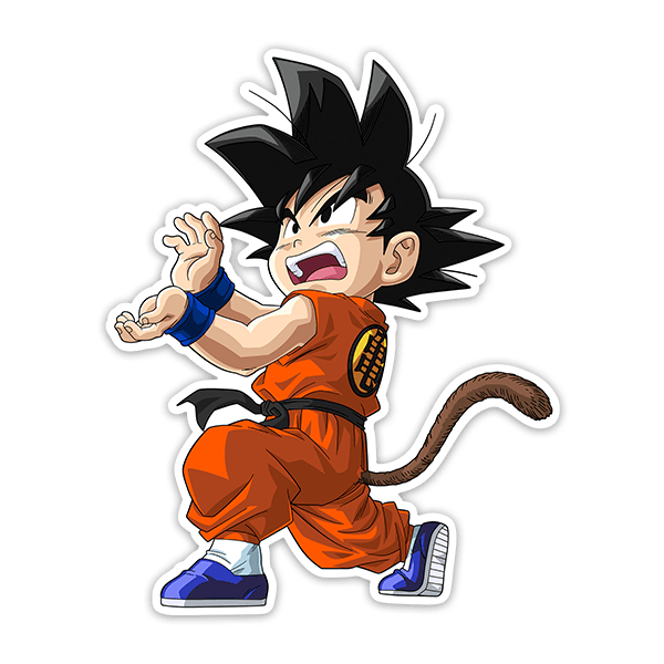 Stickers for Kids: Dragon Ball Goku Vital Wave