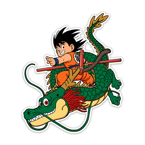 Car & Motorbike Stickers: Dragon Ball Son Goku & Shen Long