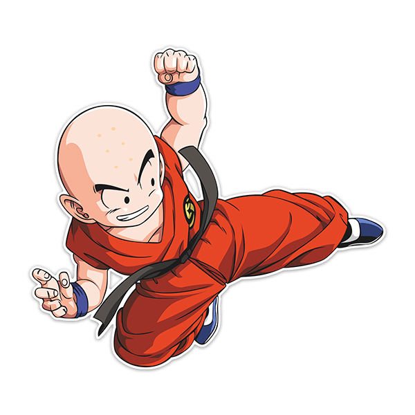 Stickers for Kids: Dragon Ball Krilin Kick