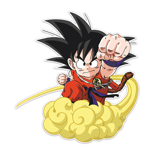 Stickers for Kids: Dragon Ball Son Goku y su Nube Kinton
