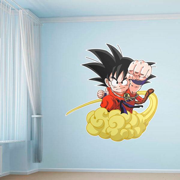 Stickers for Kids: Dragon Ball Son Goku y su Nube Kinton 