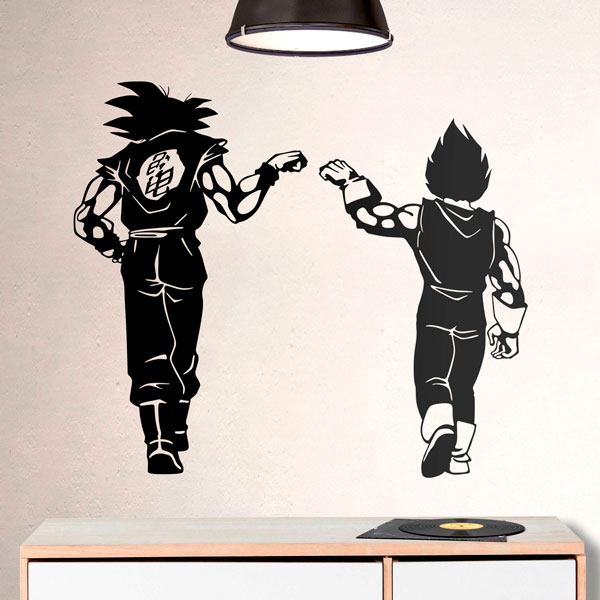 Wall sticker Dragon Ball Son Goku and Vegeta 
