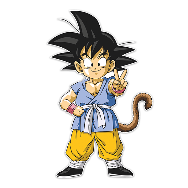 Stickers for Kids: Dragon Ball Son Goku GT Victory