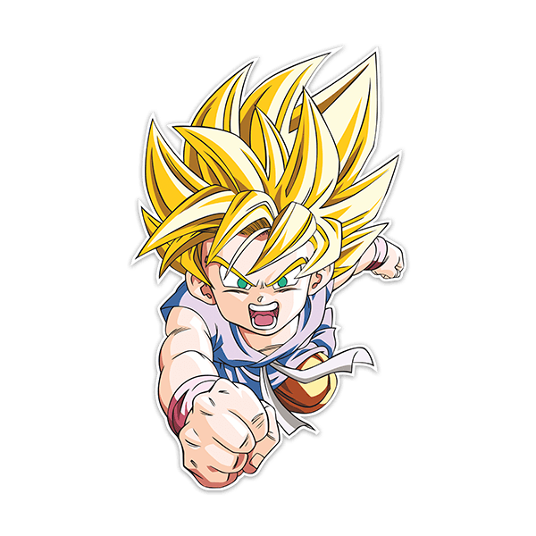 Stickers for Kids: Dragon Ball Son Goku GT Saiyan