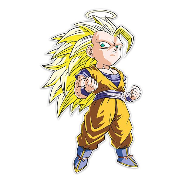 Stickers for Kids: Dragon Ball Cartoon Son Goku Saiyan