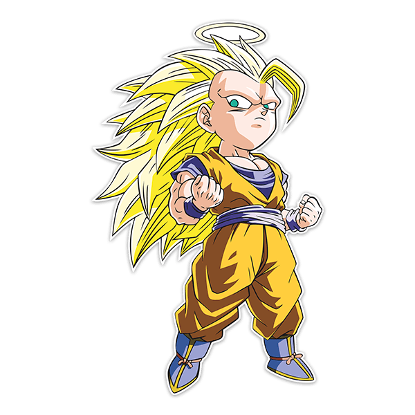 Stickers for Kids: Dragon Ball Cartoon Son Goku Saiyan