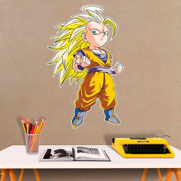 Stickers for Kids: Dragon Ball Cartoon Son Goku Saiyan