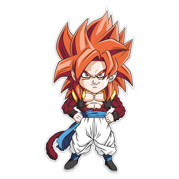 Stickers for Kids: Dragon Ball Supersaiyan Gogeta Cartoon 4