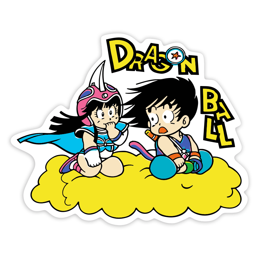 Car & Motorbike Stickers: Goku & Chi-ChiFlying Nimbus