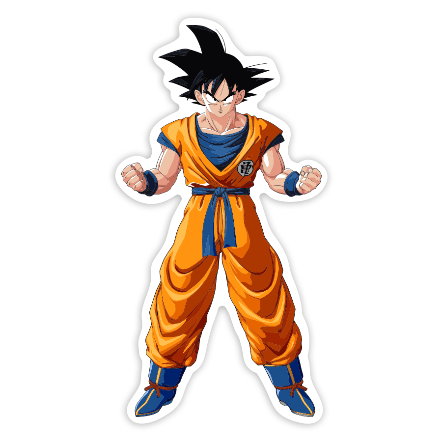 Car & Motorbike Stickers: Goku Fighting Stance