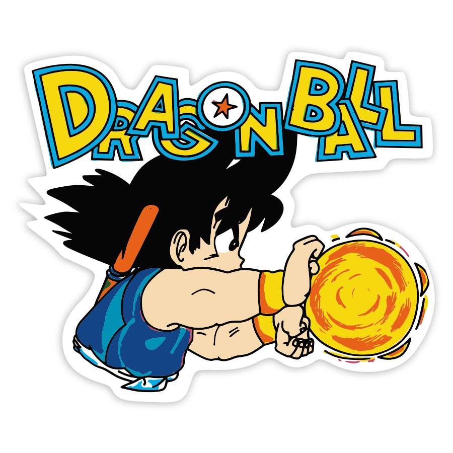 Car & Motorbike Stickers: Kid Goku Kamehameha