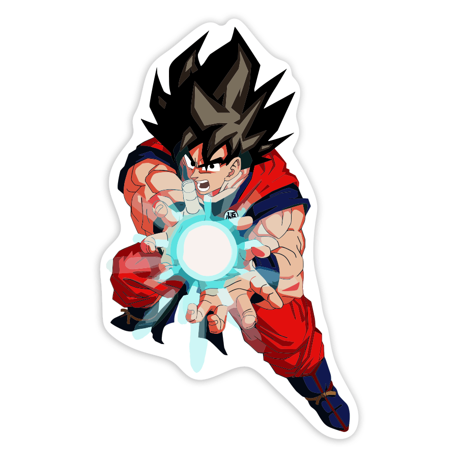 Car & Motorbike Stickers: Goku Kamehameha