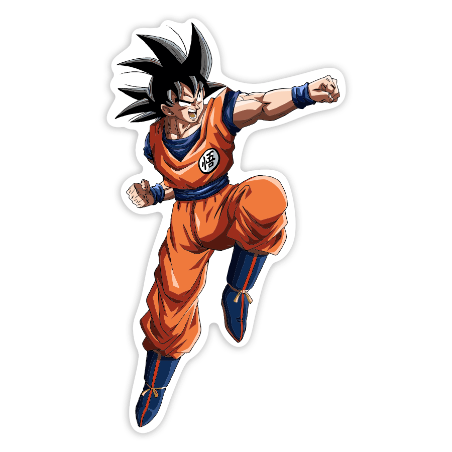 Car & Motorbike Stickers: Goku Flying Punch