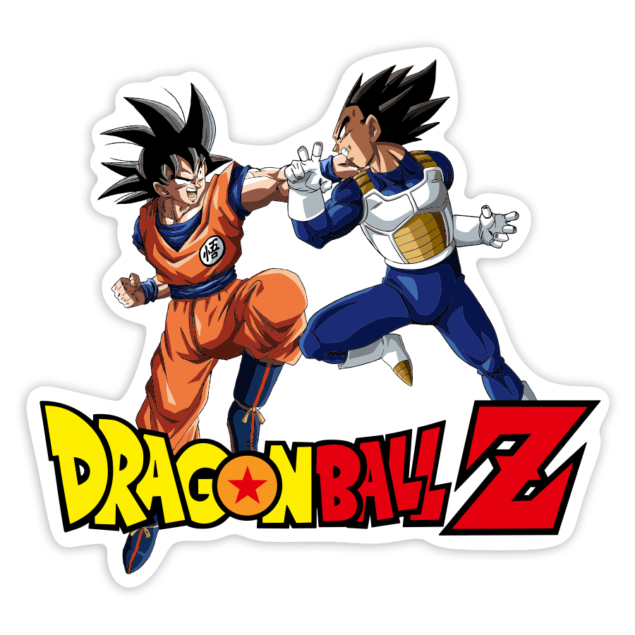Car & Motorbike Stickers: Goku vs Vegeta Dragon Ball Z