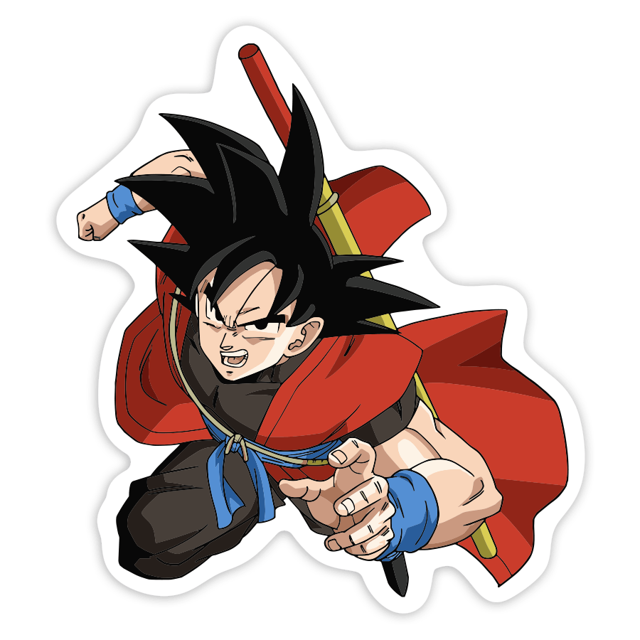 Car & Motorbike Stickers: Goku Red Cape