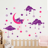 Stickers for Kids: Sleeping bear and starry sky 2