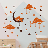 Stickers for Kids: Sleeping bear and starry sky 4