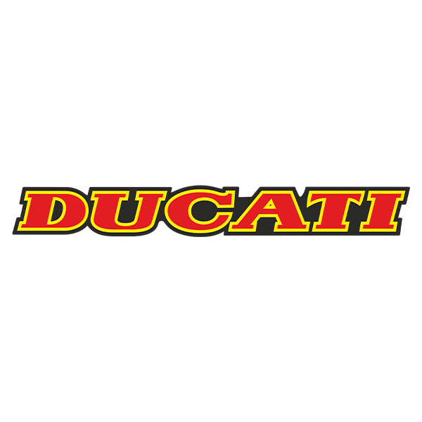 Car & Motorbike Stickers: Ducati red and yellow