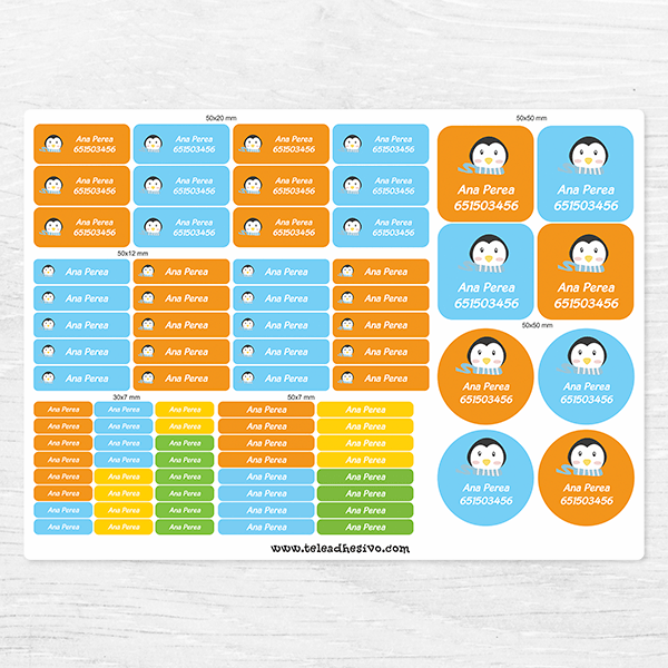 Car & Motorbike Stickers: Kit Name penguin