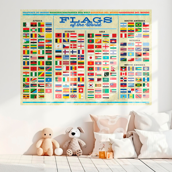 Wall Stickers: Flags of the World