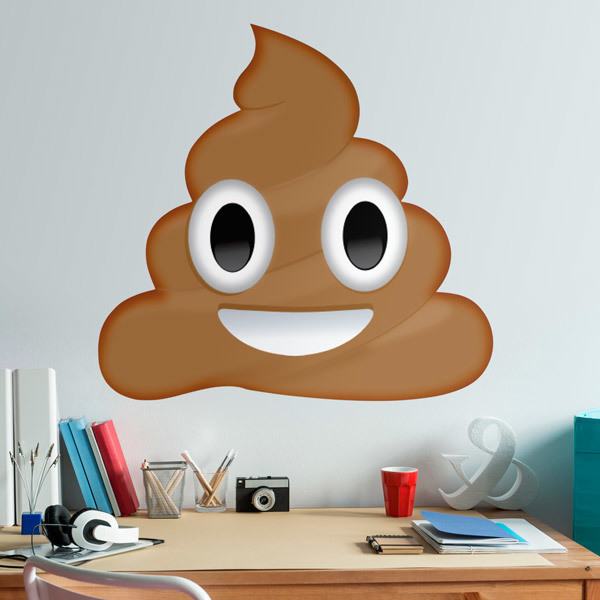 Wall Stickers: Pile of poo with eyes