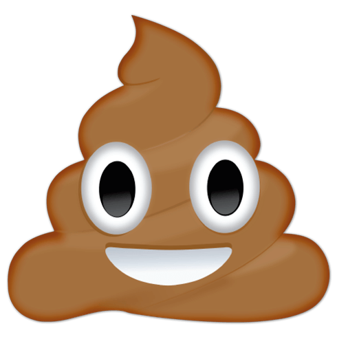 Wall Stickers: Pile of poo with eyes