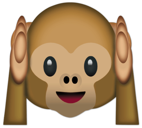 Wall Stickers: Hear-No-Evil Monkey