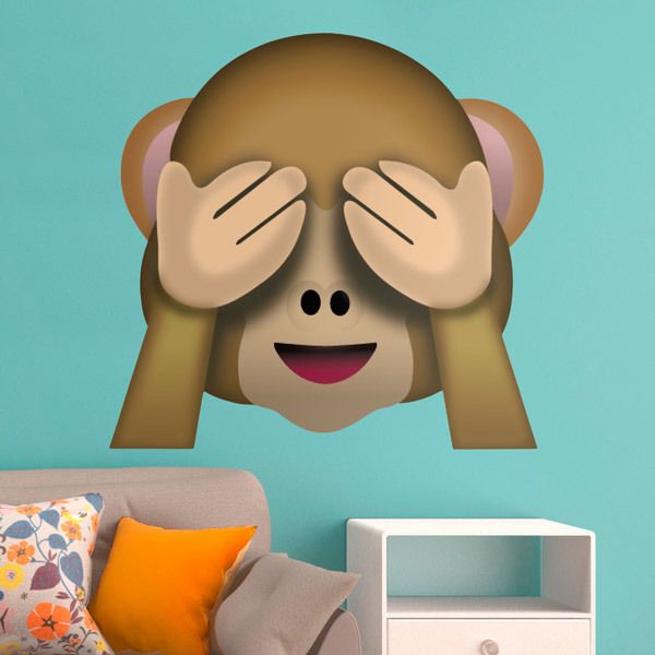 Wall Stickers: Monkey who doesn't want to see