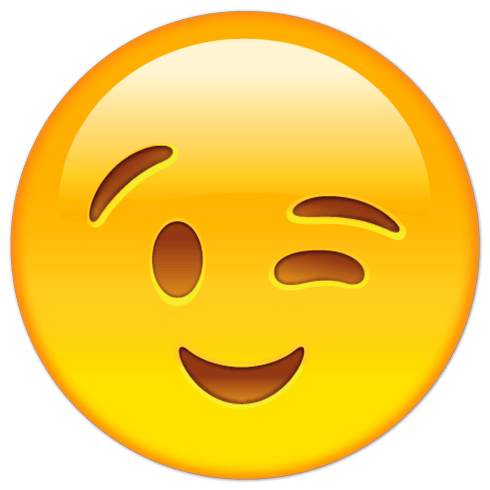 Wall Stickers: Winking Face