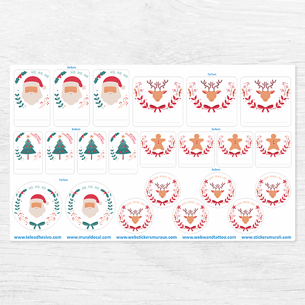 Car & Motorbike Stickers: Santa Claus Label Kit
