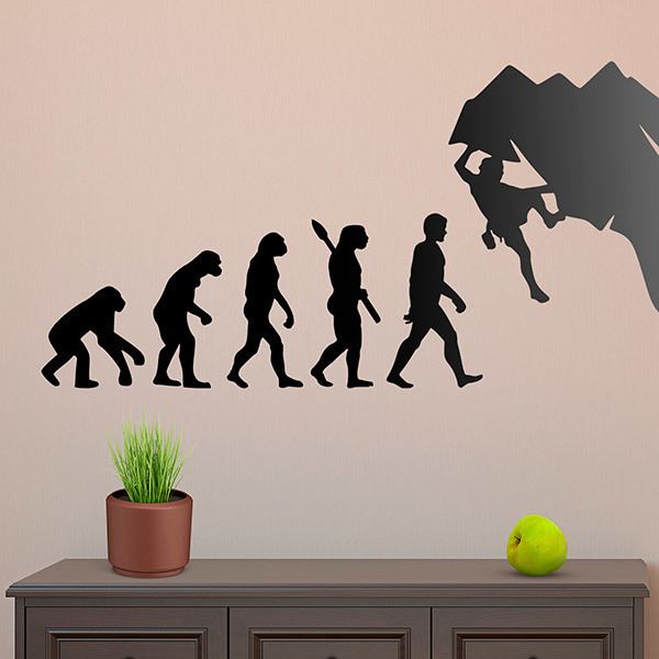 Wall Stickers: Climber evolution