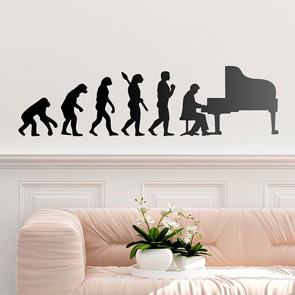 Wall Stickers: Evolution of the grand piano