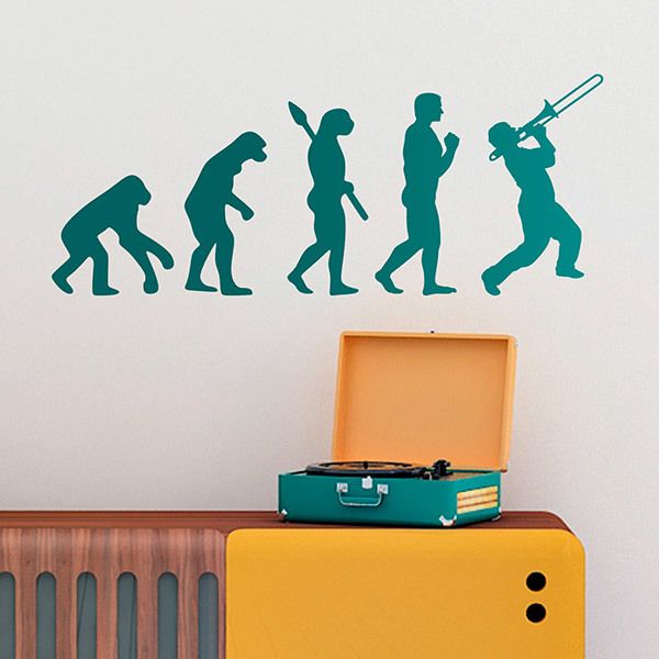 Wall Stickers: Trombonist Evolution
