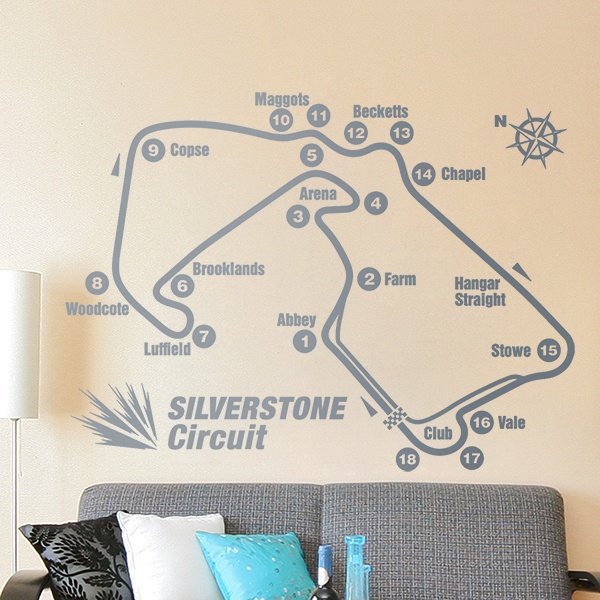 Wall Stickers: Silverstone circuit