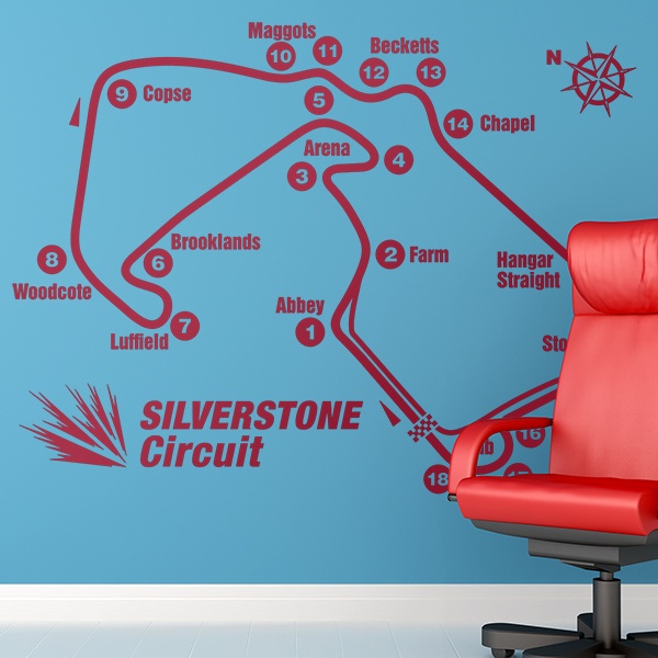 Wall Stickers: Silverstone circuit