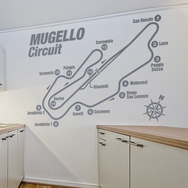 Wall Stickers: Mugello Circuit
