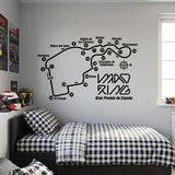 Wall Stickers: Madrid F1 Circuit Sticker 10