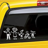 Car & Motorbike Stickers: Little girl with balloon 5