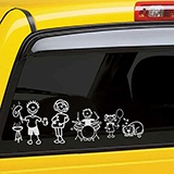 Car & Motorbike Stickers: Child with toy car 4