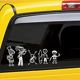 Car & Motorbike Stickers: Child with toy car 6