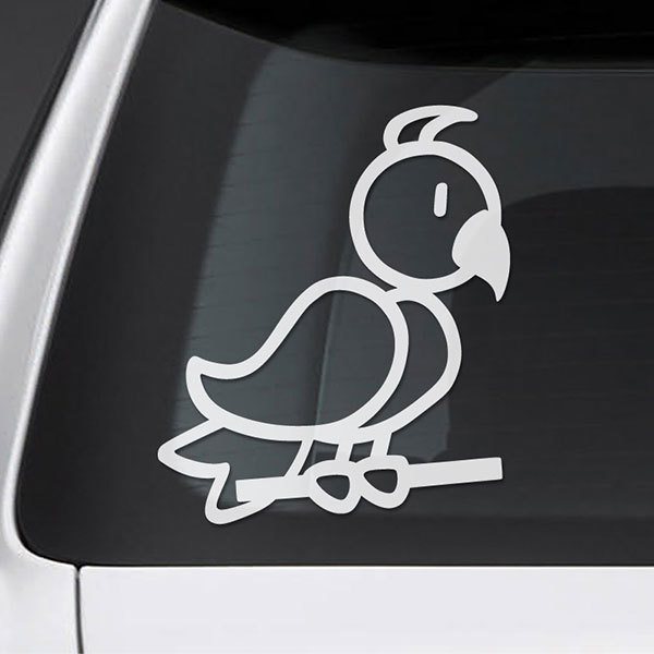 Car & Motorbike Stickers: Singing bird